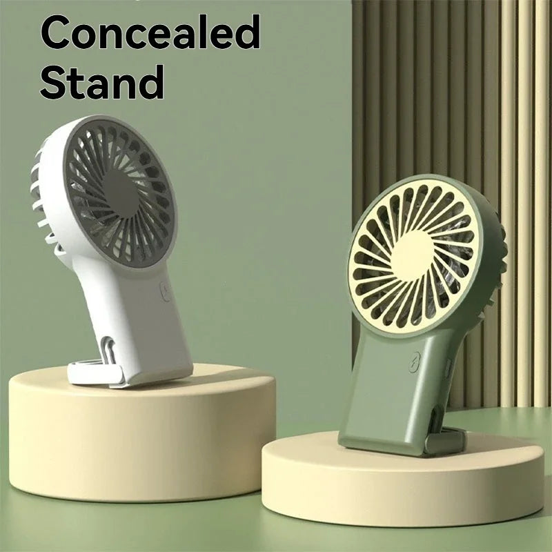 USB Rechargeable Mini Fan, 3-in-1 Foldable Handheld, Desktop, & Hangin ...