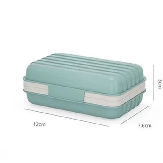 Bathroom Soap Dish Box with Lid Travel Essentials and Home Dry Storage