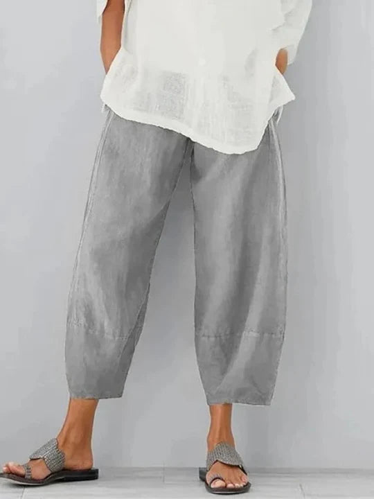 Womens Linen Leisure Pants