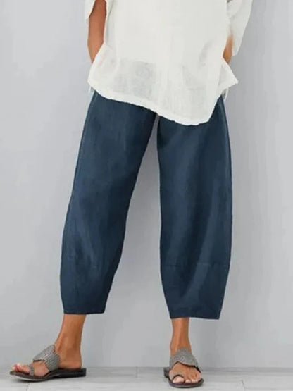 Womens Linen Leisure Pants