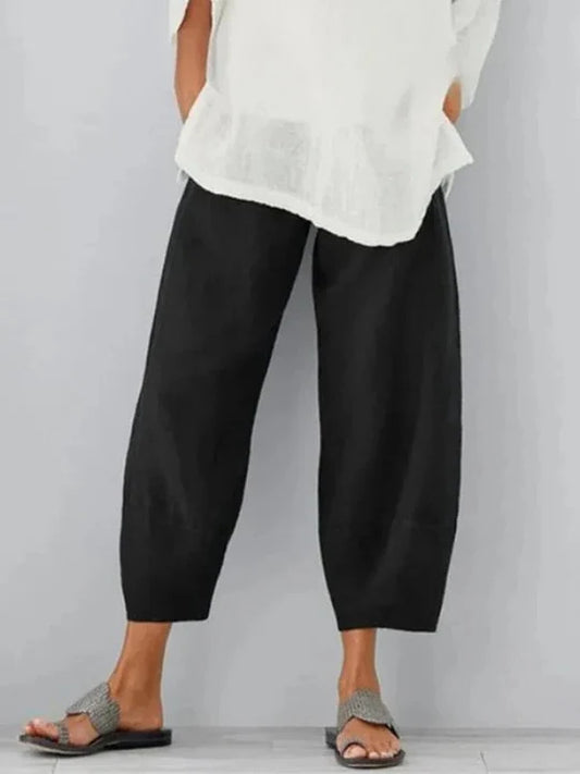 Womens Linen Leisure Pants